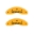 Picture of MGP 4 Caliper Covers Engraved Front Honda Rear H Logo Yellow Finish Black Char 1998 Honda Prelude