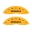 Picture of MGP 4 Caliper Covers Engraved Front Honda Rear H Logo Yellow Finish Black Char 2009 Honda Ridgeline