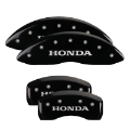 Picture of MGP 4 Caliper Covers Engraved Front & Rear Vtech Yellow Finish Black Char 2004 Honda Accord