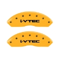 Picture of MGP 4 Caliper Covers Engraved F & R I-Vtec Yellow Finish Black Char 2010 Honda Accord Crosstour
