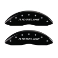 Picture of MGP 4 Caliper Covers Engraved Front & Rear Ridgeline Black Finish Silver Char 2019 Honda Ridgeline