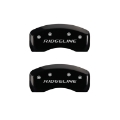 Picture of MGP 4 Caliper Covers Engraved Front & Rear Ridgeline Black Finish Silver Char 2019 Honda Ridgeline