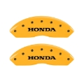 Picture of MGP 4 Caliper Covers Engraved Front Honda Rear H Logo Yellow Finish Black Char 2004 Honda Pilot