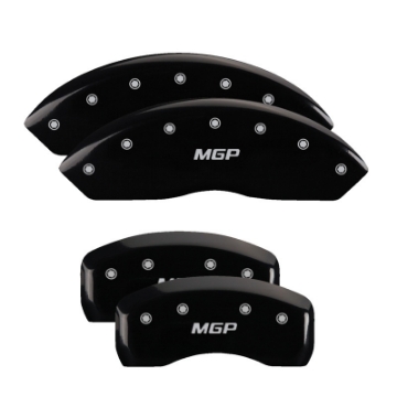Picture of MGP 4 Caliper Covers Engraved Front & Rear Circle K-Kia Black Finish Silver Char 2013 Kia Optima