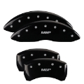 Picture of MGP 2 Caliper Covers Engraved Front Circle K-Kia Black Finish Silver Char 2018 Kia Rio