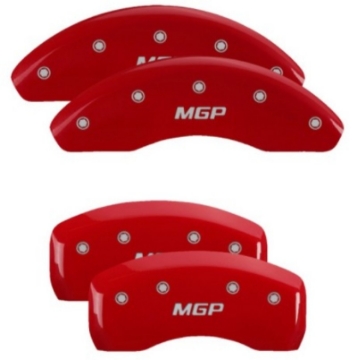 Picture of MGP 4 Caliper Covers Engraved Front & Rear MGP Red Finish Silver Characters 2017 Kia Optima