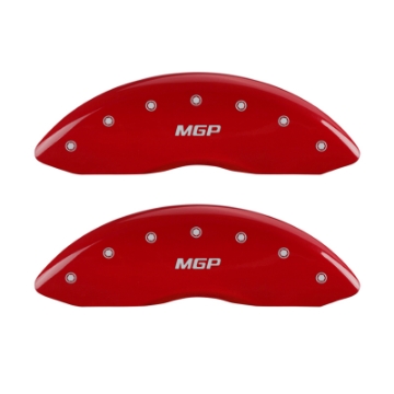 Picture of MGP 4 Caliper Covers Engraved Front & Rear MGP Red Finish Silver Characters 2015 BMW I8