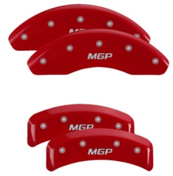 Picture of MGP 4 Caliper Covers Engraved Front & Rear MGP Red Finish Silver Characters 1987 BMW 325
