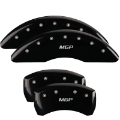 Picture of MGP 4 Caliper Covers Engraved Front & Rear MGP Black Finish Silver Char 2016 Mercedes-Benz SL550