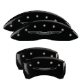 Picture of MGP 4 Caliper Covers Engraved F & R Style 1-Chrysler Wing Yellow Finish Black Char 2005 Chrysler 300