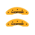Picture of MGP 4 Caliper Covers Engraved Front & Rear Mopar Yellow Finish Black Char 1999 Chrysler Prowler