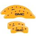 Picture of MGP 4 Caliper Covers Engraved Front & Rear Mopar Yellow Finish Black Char 2005 Chrysler Sebring