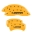 Picture of MGP 4 Caliper Covers Engraved Front & Rear Mopar Yellow Finish Black Char 2017 Chrysler Pacifica