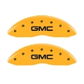 Picture of MGP 4 Caliper Covers Engraved Front & Rear Envoy Yellow Finish Black Char 2009 GMC Envoy