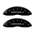 Picture of MGP 4 Caliper Covers Engraved Front & Rear Denali Black Finish Silver Char 2017 GMC Canyon