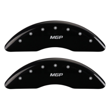 Picture of MGP 2 Caliper Covers Engraved Front MGP Black Finish Silver Characters 2007 GMC Canyon