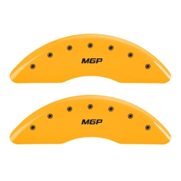 Picture of MGP 2 Caliper Covers Engraved Front MGP Yellow Finish Black Characters 2004 GMC Canyon