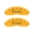Picture of MGP 4 Caliper Covers Engraved Front Cadillac Rear CTS Yellow Finish Black Char 2004 Cadillac CTS
