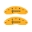 Picture of MGP 4 Caliper Covers Engraved Front Lincoln Rear Star Logo Yellow Finish Black Char 2008 Lincoln MKX