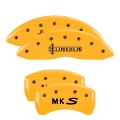 Picture of MGP 4 Caliper Covers Engraved Fr Lincoln Rr Star Logo Yellow Finish Blk Char 2009 Lincoln Navigator