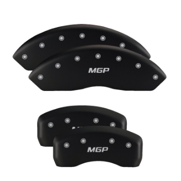 Picture of MGP 4 Caliper Covers Engraved Front Lincoln Rear MKZ Red Finish Silver Char 2019 Lincoln MKZ