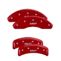 Picture of MGP 4 Caliper Covers Engraved Fr Lincoln Rr Star Logo Yellow Finish Blk Char 17 Lincoln Continental