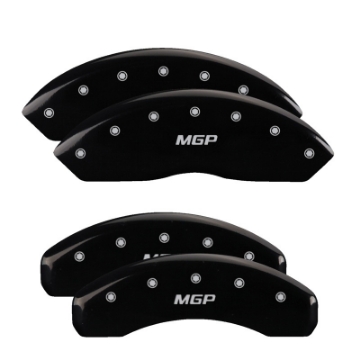 Picture of MGP 4 Caliper Covers Engraved Front & Rear MGP Black Finish Silver Char 2006 Lincoln Mark Lt