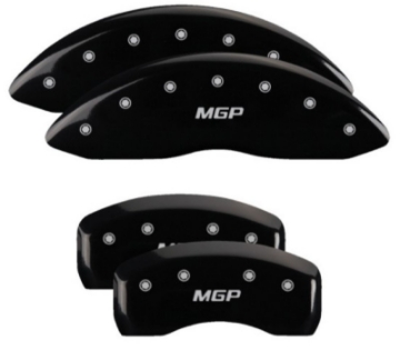 Picture of MGP 4 Caliper Covers Engraved Front & Rear MGP Black Finish Silver Char 2019 Lincoln Nautilus