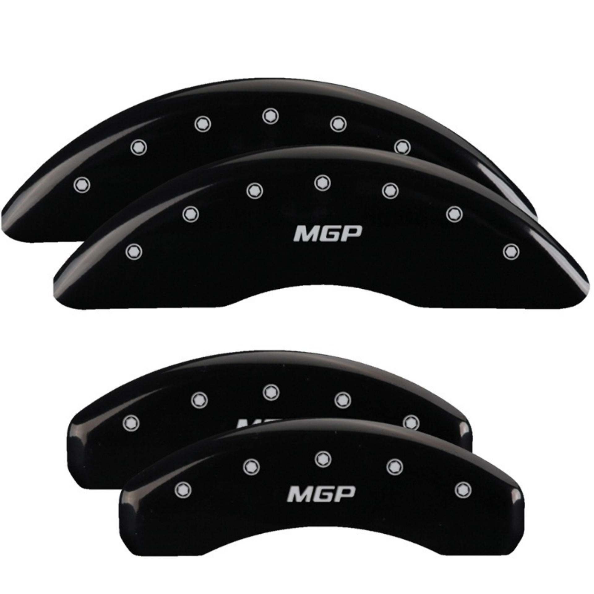 Picture of MGP 4 Caliper Covers Engraved Front & Rear MGP Black Finish Silver Char 2005 Lexus LS430
