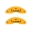 Picture of MGP 4 Caliper Covers Engraved Front & Rear Acura Yellow Finish Black Char 2006 Acura TL