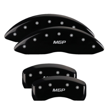 Picture of MGP 4 Caliper Covers Engraved Front & Rear MGP Black Finish Silver Characters 2017 Acura IlX