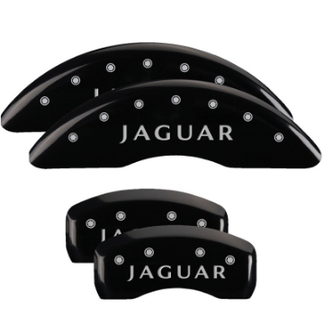 Picture of MGP 4 Caliper Covers Engraved Front Acura Rear MDX Black Finish Silver Char 2017 Acura MDX