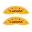 Picture of MGP 4 Caliper Covers Engraved Front Acura Rear MDX Yellow Finish Black Char 2019 Acura MDX