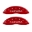 Picture of MGP 4 Caliper Covers Engraved Front & Rear Acura Red Finish Silver Char 2017 Acura RDX