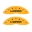 Picture of MGP 4 Caliper Covers Engraved Front & Rear Mopar Yellow Finish Black Char 2006 Jeep Commander