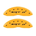 Picture of MGP 4 Caliper Covers Engraved Front & Rear Srt8 Yellow Finish Black Char 2006 Jeep Commander