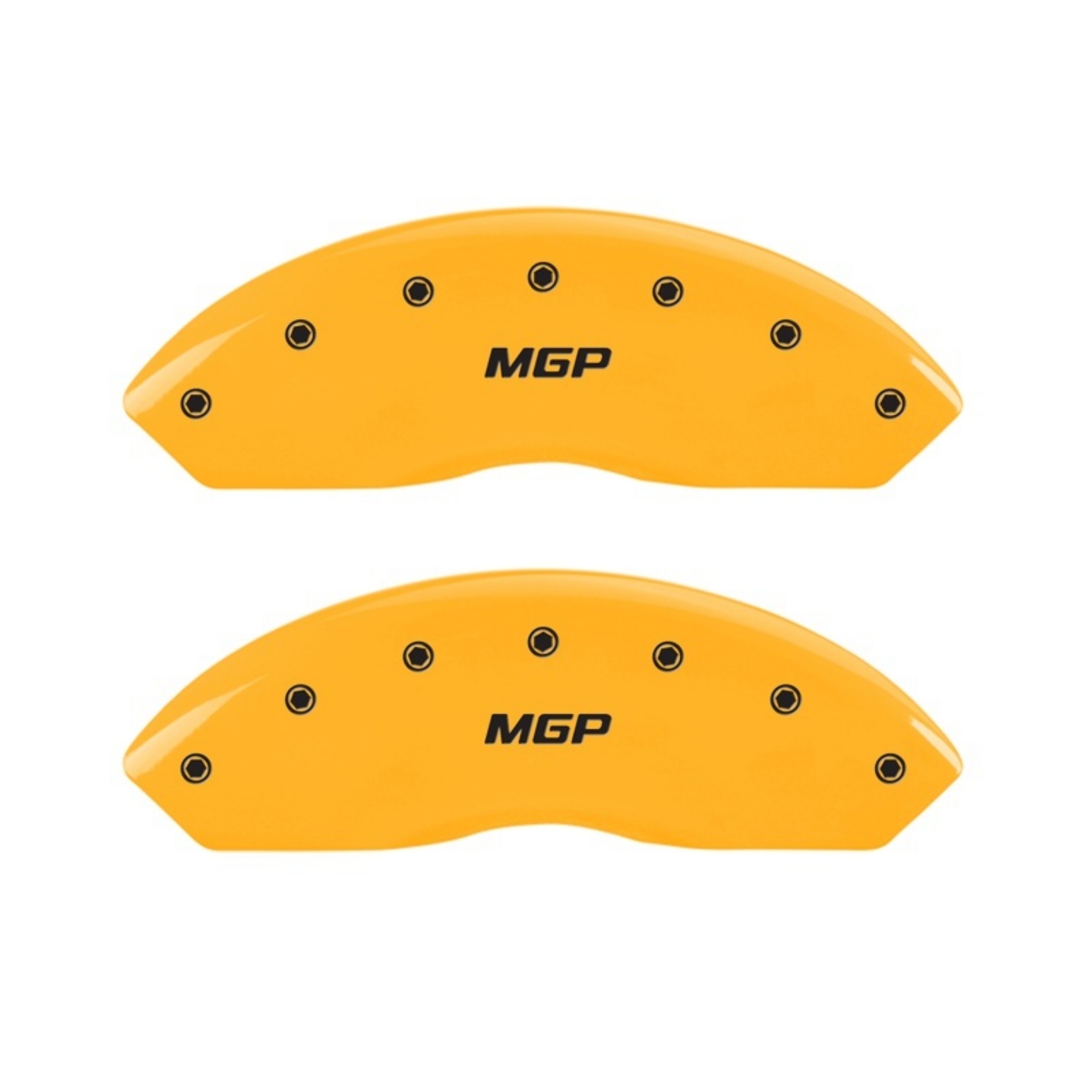 Picture of MGP 2 Caliper Covers Engraved Front MGP Yellow Finish Black Characters 2006 Jeep Wrangler