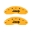 Picture of MGP 4 Caliper Covers Engraved Front Jeep Rear Grill Logo Yellow Finish Black Char 2004 Jeep Wrangler