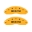 Picture of MGP 4 Caliper Covers Engraved Front Buick Rear Yellow Finish Black Char 2008 Buick Lucerne