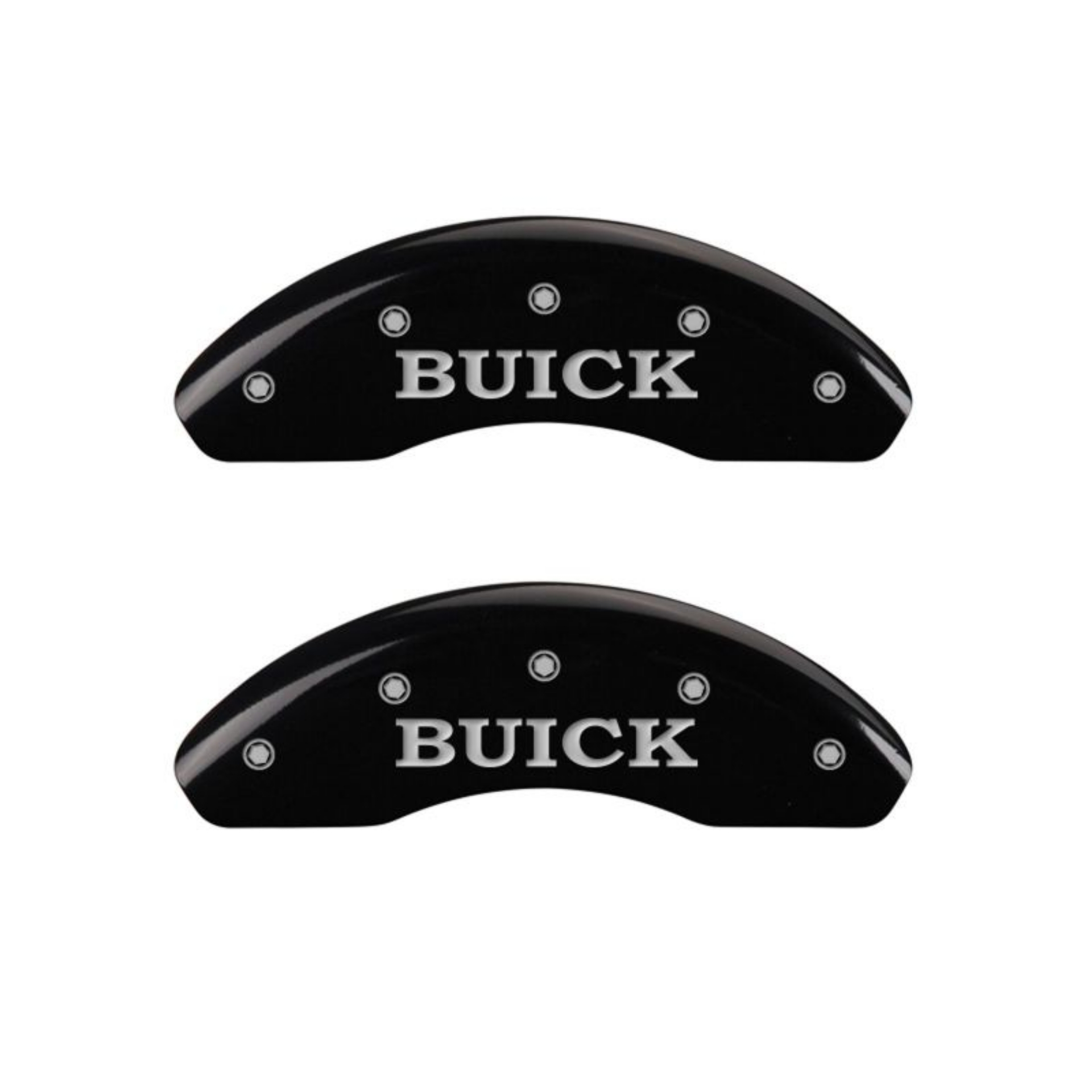 Picture of MGP 4 Caliper Covers Engraved Front Buick Rear Black Finish Silver Char 2002 Buick LeSabre