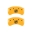 Picture of MGP 4 Caliper Covers Engraved Front Buick Rear Yellow Finish Black Char 2015 Buick Regal