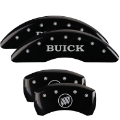 Picture of MGP 4 Caliper Covers Engraved Front Buick Rear Black Finish Silver Char 2018 Buick Enclave