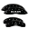 Picture of MGP 4 Caliper Covers Engraved Front Ram Rear Ramhead Black Finish Silver Char 2019 Ram 1500
