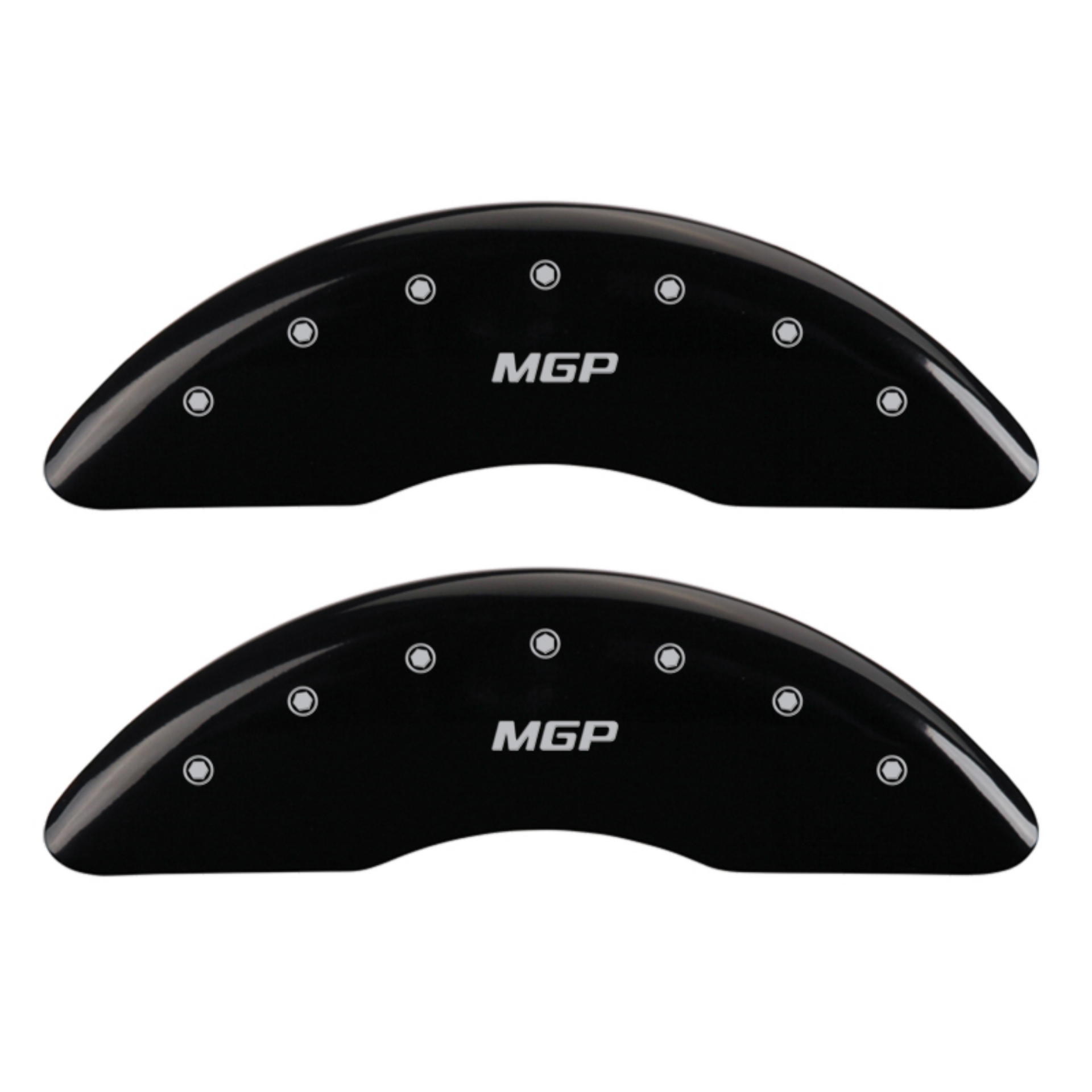 Picture of MGP 4 Caliper Covers Engraved Front & Rear MGP Black Finish Silver Char 2018 Genesis G80