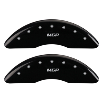 Picture of MGP 4 Caliper Covers Engraved Front & Rear MGP Black Finish Silver Char 2018 Genesis G80