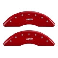 Picture of MGP 4 Caliper Covers Engraved Front & Rear MGP Red Finish Silver Characters 2018 Genesis G80