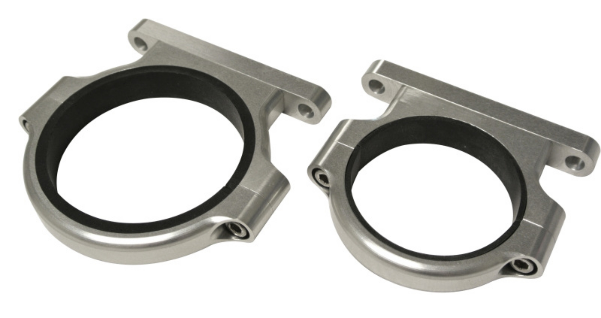 Picture of Fuelab Plate Mount Fuel Pump Billet Bracket Set - 2 Brackets for Each Pump