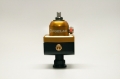 Picture of Fuelab 575 Carb Adjustable Mini FPR Blocking 10-25 PSI 1 -6AN In 2 -6AN Out - Gold