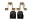 Picture of Energy Suspension 94-04 Ford Mustang Black 27mm OEM Style Front Sway Bar Bushing Set
