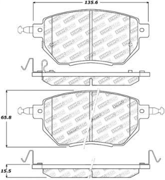 Picture of StopTech Performance 03-11-05 Infiniti - 05-06 Nissan Front Brake Pads